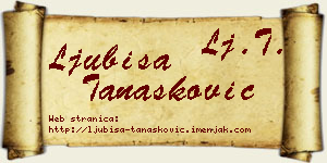 Ljubiša Tanasković vizit kartica
